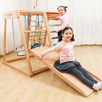 Jollykidz childrens climbing frame slide swing rock climbing wall ring game ladder indoor family park combination