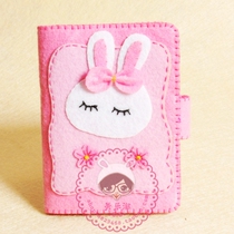 Cut-free Cartoon creative card bag Melody Non-Woven Hand-made fabric adult diy material bag