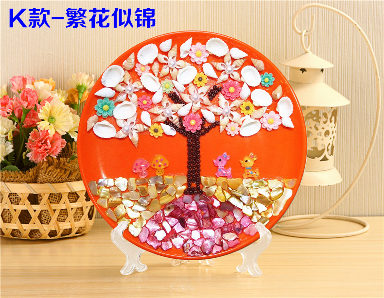 Vỏ sơn handmade mẫu giáo diy sinh vật biển đồ trang trí sáng tạo dán trẻ em chất liệu gói làm ốc xà cừ