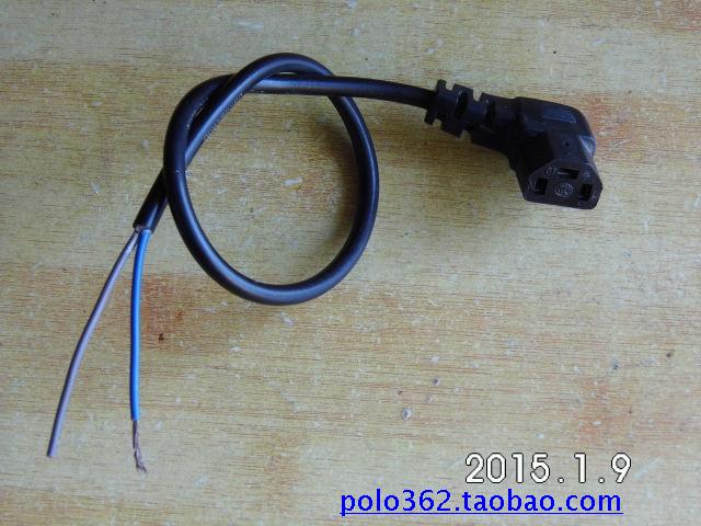 Electric vehicle power cord, elbow power cord, one horizontal and two vertical sockets with plug-in wire, T-type battery car power cord