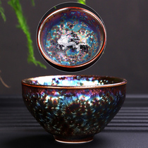 The twelve Zodiac colorful silver kiln changed into the sky to build a Cup ceramic tea cup ceramic tea cup Master Cup single cup tea bowl