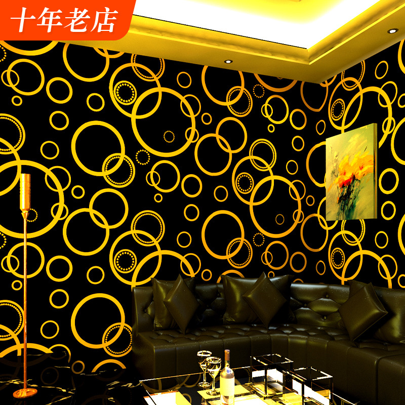 KTV Special Flash Wall Paper 3D Solid Bar Song Hall Ballroom Dancing Hall Furnishing Tech Sentery Billiard Hall Background Wall Wallpaper-Taobao