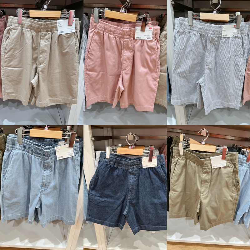 Uniqlo Men's Elastic Comfortable Stretch Shorts Couple Style Casual Mid-Length Pants 2026 Summer 481754 481582 Uniqlo Men's Elastic Comfortable Stretch Shorts Couple Style Casual Mid-Length Pants 2026 Summer 481754 481582