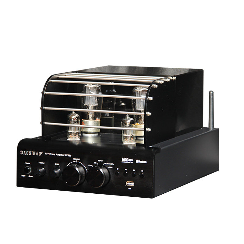 British fever tube machine vacuum tube HIFI power amplifier front tube rear stone Bluetooth USB distortion-free playback high fidelity