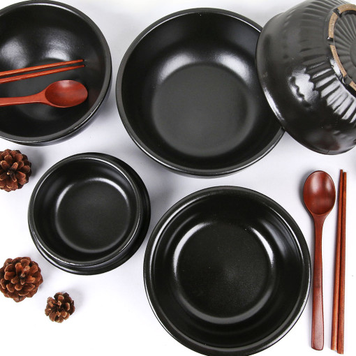Gift pan cushion South Korea KYUNGSAN Stone pot mixed rice special casserole stone pan sauce soup pot ceramic pan Korean dining shop special-Taobao