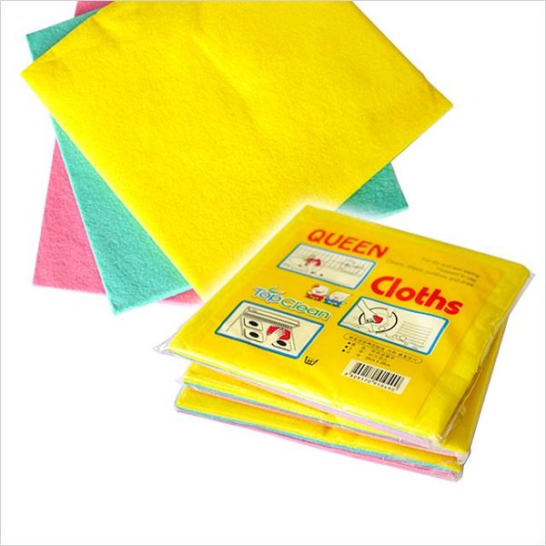 QUEEN Cloths Korea Swipe Absorbent Hundred And Clean Cloth Commercial Decontamination Rags Durable to Stains Kitchen Rag 3P