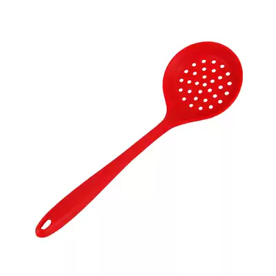 HMY silicone colander fishing dumplings mini spoon red silicone colander fishing shovel temperature resistant silicone kitchen utensils colander