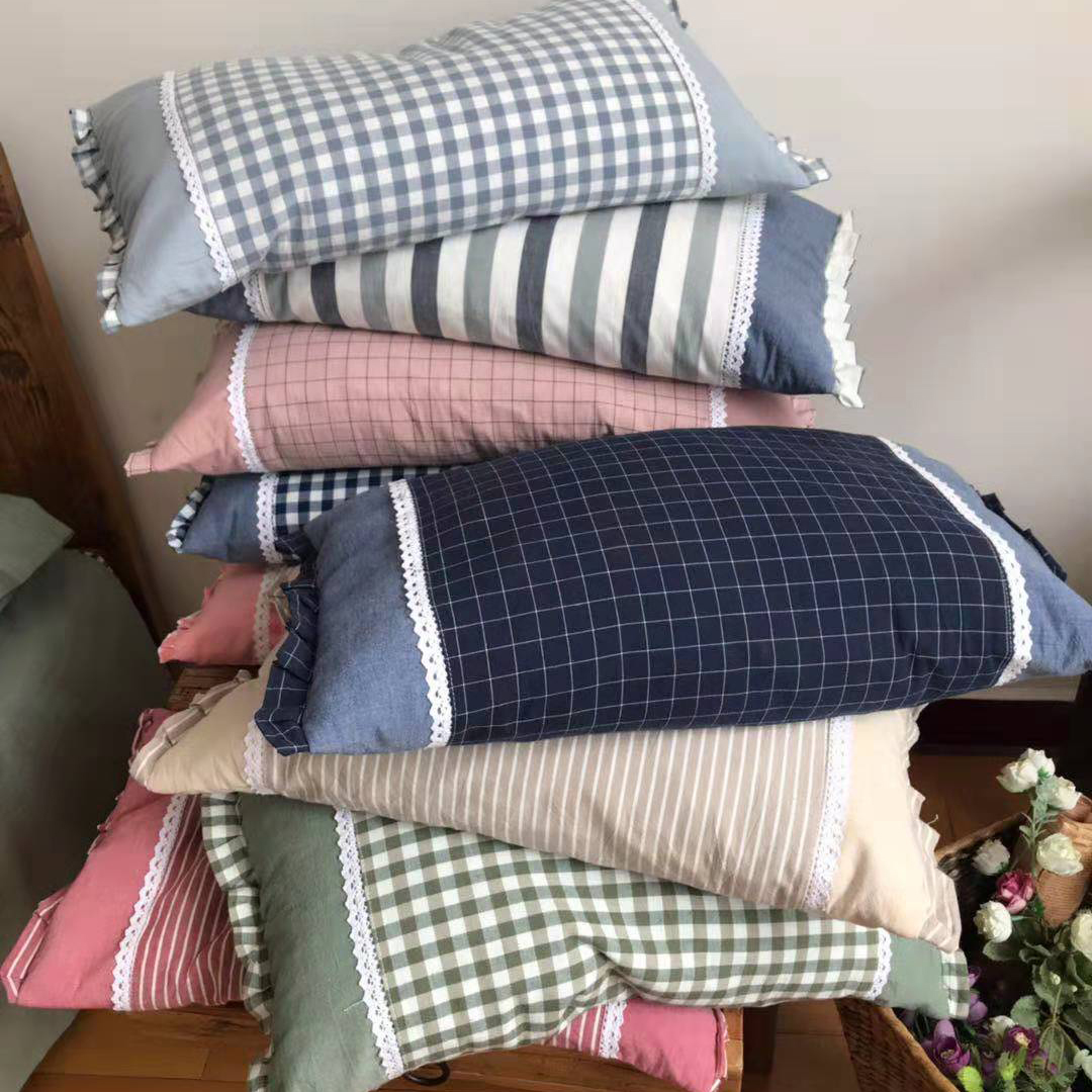 Liu Dangxiu's house Wash cotton pillow and buckwheat shell fill fabric soft and comfortable