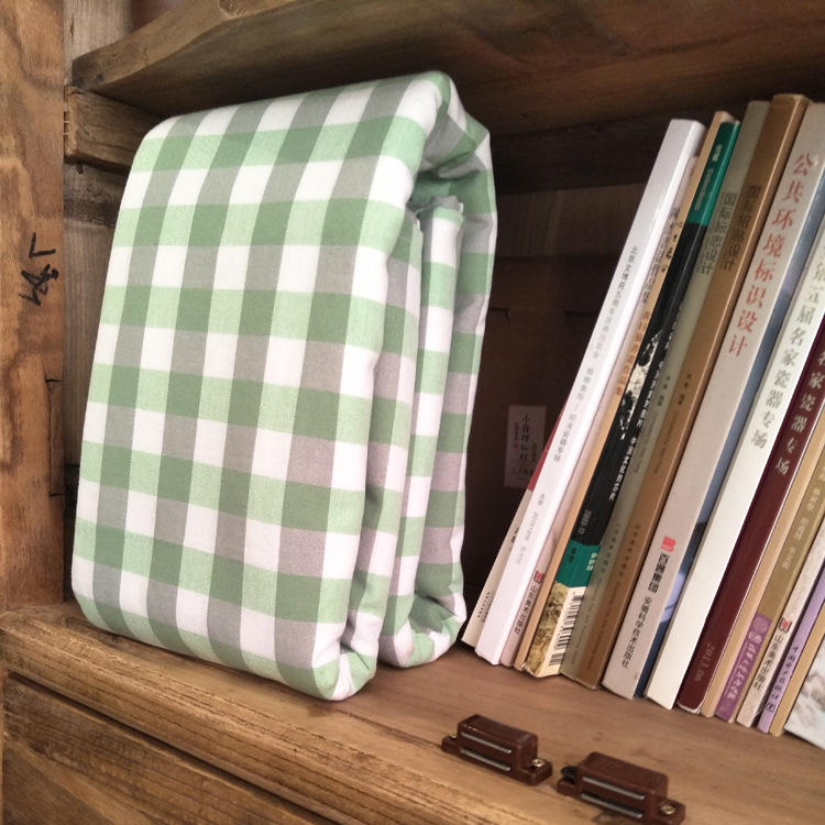 Sister Liu coarse cloth workshop Combed cotton without stitching pure cotton old coarse cloth yarn-dyed double bed encryption and thickening