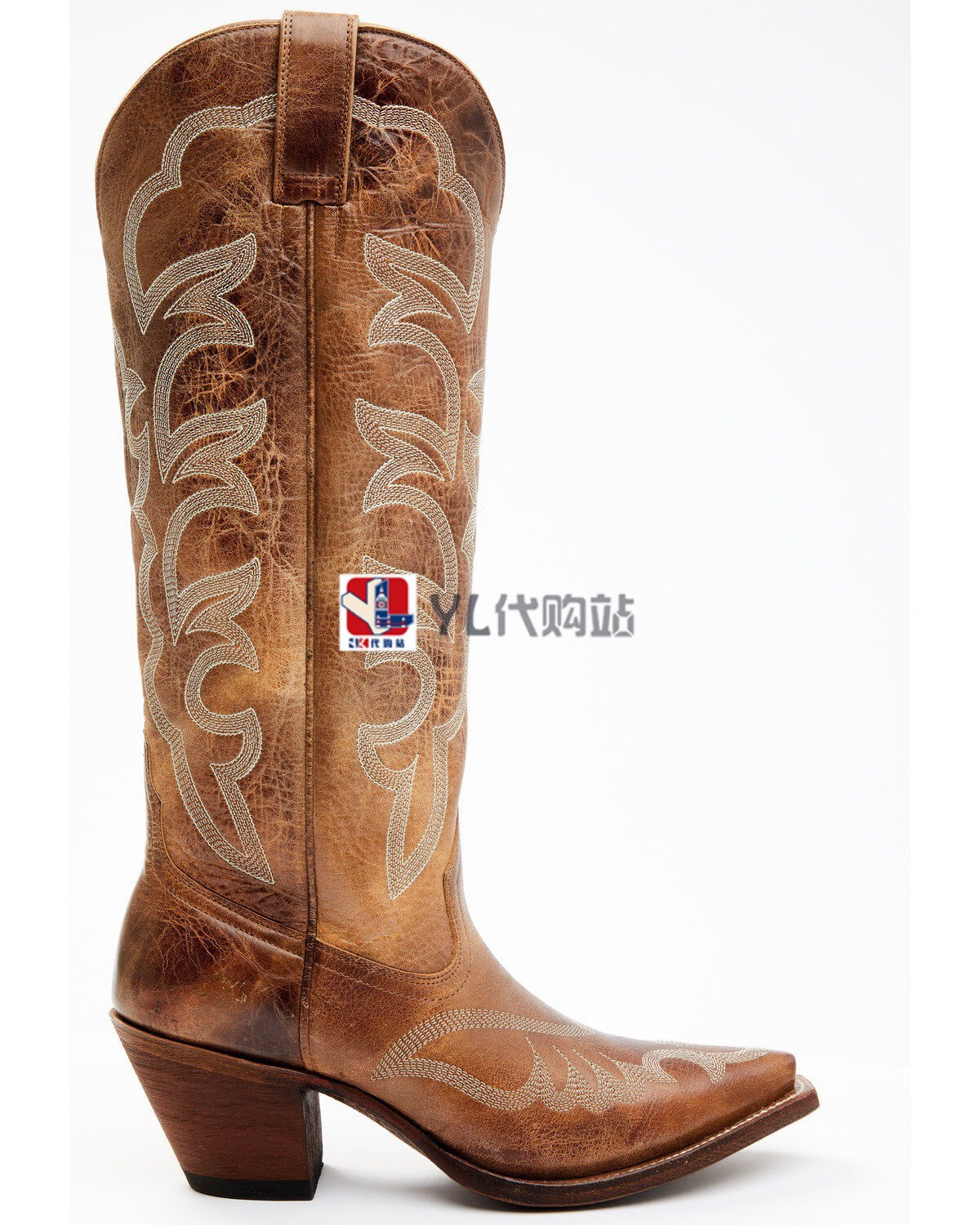 Западные Boots 美国直邮代购bella同款shyanne刺绣方尖头高筒真皮靴夏西部牛仔靴 Other