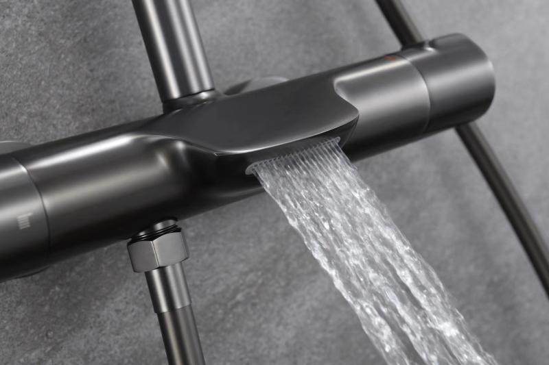 OEM exports to the UK intelligent thermostatic shower set Imports Wanette can lift bathroom shower