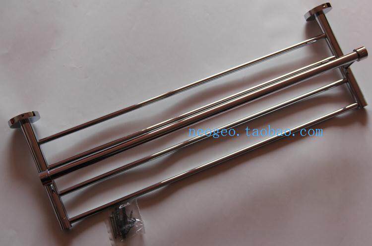 OEM Outlet German All-copper Thickened Plated Double Bath Towels Towel Rack Minimalist Punch