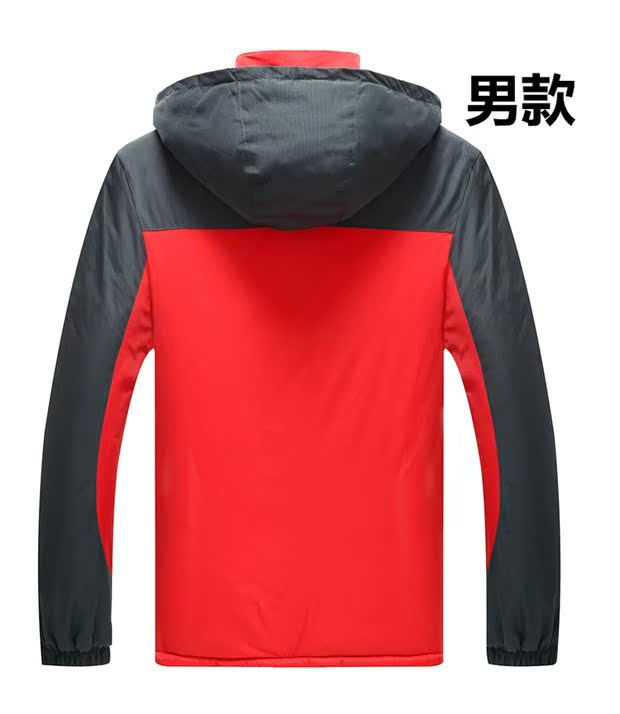 Mùa đông cặp đôi đi xe đạp cộng với nhung dày thể thao ngoài trời áo gió nam và nữ không thấm nước kính chắn gió ấm quần áo leo núi câu cá áo khoác gió