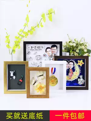 Photo frame creative diy handmade three-dimensional hollow frame super light clay ornaments roll paper soft pottery plant specimens