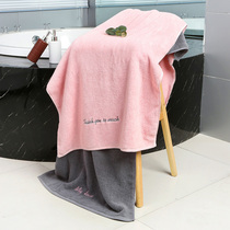 Han version of couple bath towel pure cotton adult soft and super-strong absorption of water male and female household large speed dry towel personality whole cotton