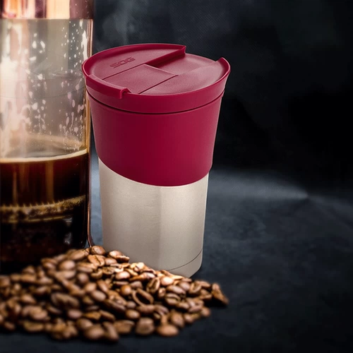 SOG Soger нержавеющая сталь Узкая рта двойная портативная кофейная чашка Прямая чашка питье