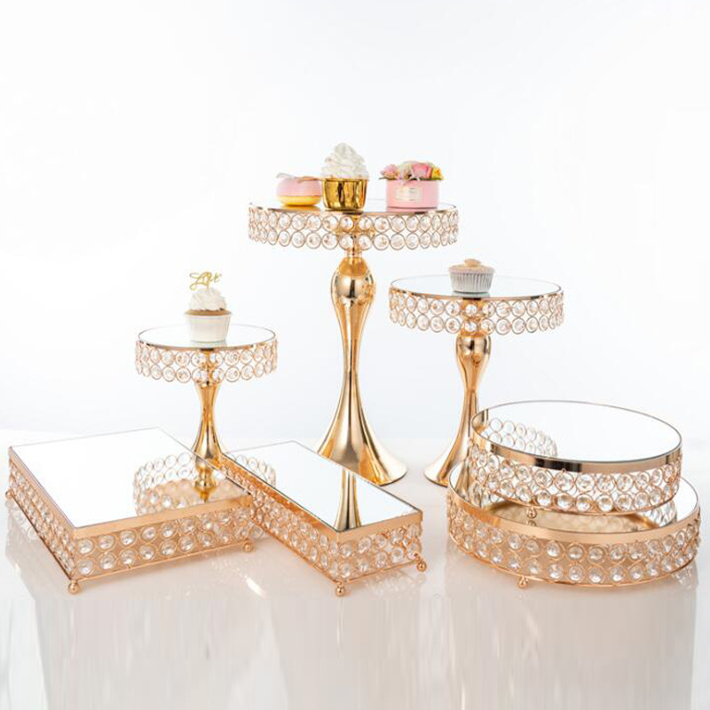 French-Style High-End Dessert Table Birthday Cake Wedding Party Tray Small Display Stand Dessert Table Display Stand