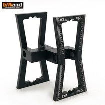 Aluminum alloy dovetail drawing machine all aluminum one-piece material scribe small DIY Tenon dove tail tenon and Tenon woodworking tools