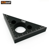 Aluminum alloy woodworking triangle thickened height ruler metric DIY woodworking enthusiasts woodworking tools dare to manufacture