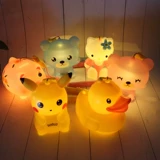 Мультяшный портативный фонарь с музыкой, пластиковая игрушка для детского сада в форме цветка, креативный подарок