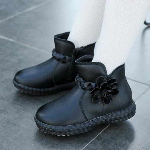 Martens, детские ботинки, демисезонные флисовые короткие сапоги, мягкая подошва