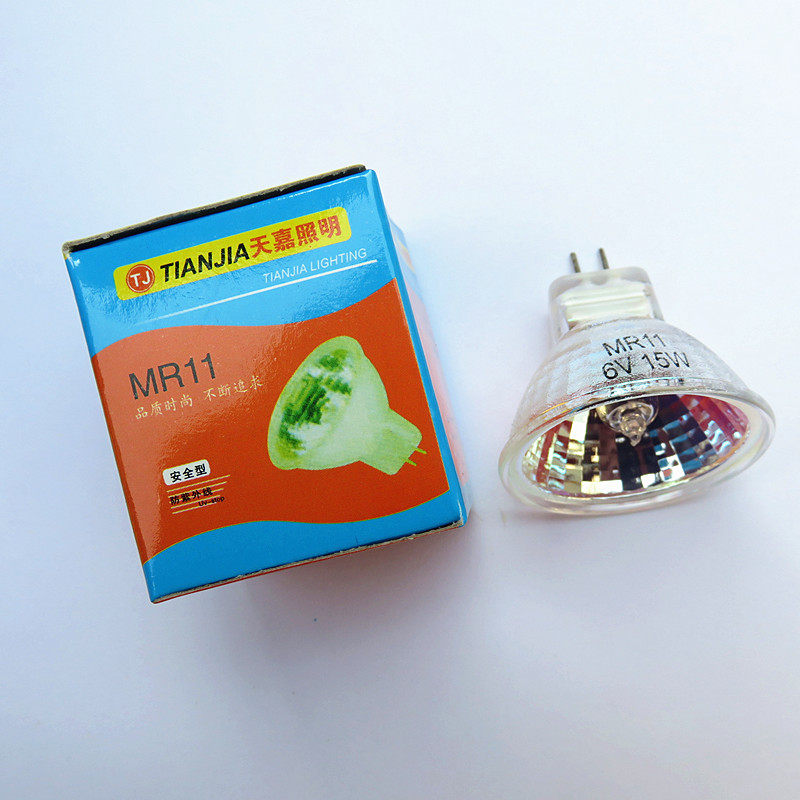 MR11 6V 15W Microscope bulb Halogen light bulb Halogen lamp cup Spotlight lamp
