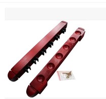 Billiard accessories Billiard pole rack 6 holes wooden billiard pole Wall-mounted put rod rack by rod wall-mounted