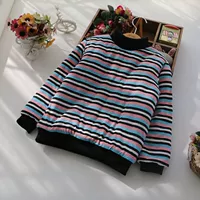 Красные и синие полосы (толстые) (высокий воротник)