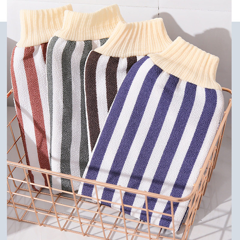Bath towels Special Northeast rubbing bath towels Vertical Stripes Thickened rubbing bath towels Lady does not hurt to rub back