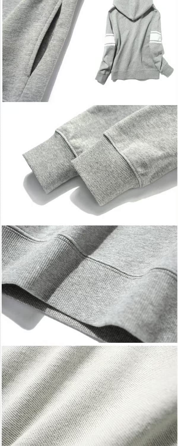 MZDZT073 Bộ sưu tập Jasmine Tương phản Layering Cotton Terry Áo hoodie áo khoác nữ hàn quốc