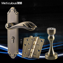 Monshi Eurostyle Indoor Door Lock Bedroom House Door Lock Plan Wooden Door Three Suits Silent Handle