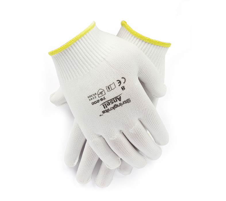 Ansell Ansell 76-200 elastic nylon gloves knitted tear-resistant and breathable comfort fine operation