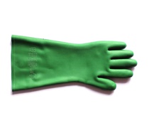 Tianjin Shuangan acid and alkali resistant natural rubber gloves 40CM 45CM suitable for chemical smelting and other labor insurance industries