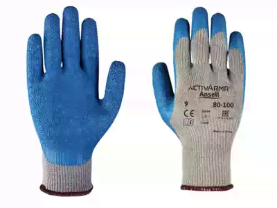 ANSELL Ansel 80-100-9 natural rubber coated gloves for handling and handling cargo environment