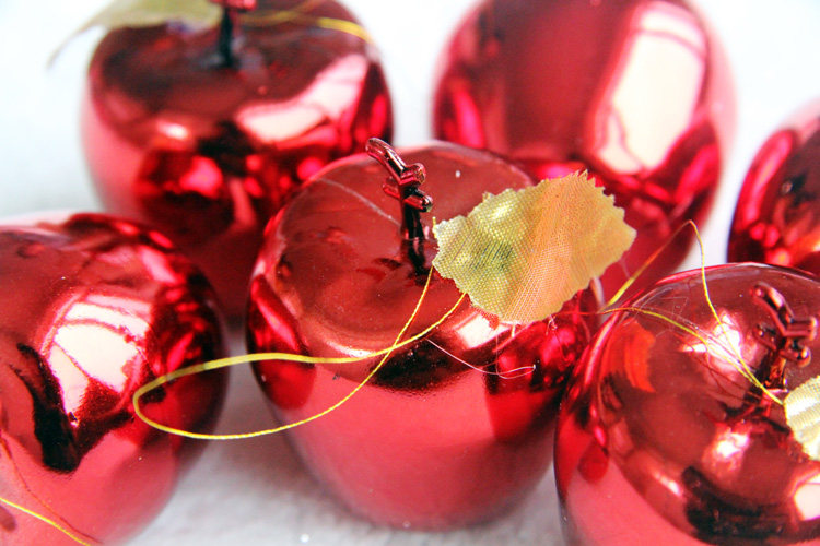 Christmas tree pendant golden apple red apple Christmas tree auspicious pendant