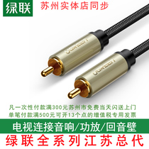  Green Union AV133 Green union coaxial audio cable SPDIF pure copper high-fidelity coaxial digital TV DVD amplifier