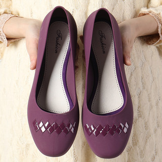 Low-top all-season sweet non-slip plastic rain boots