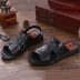 Thanh niên đi biển Roman cha trung niên sandal nam 2018 mới hè Hàn Quốc xu hướng cá tính hoang dã giày nam thể thao Sandal