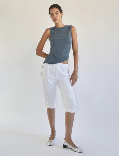 Сексуальные штаны для отдыха, майка топ без рукавов, Испания, свободный прямой крой