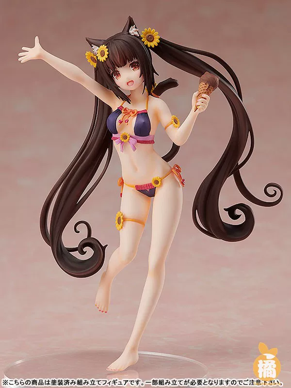 Фигурка Orange Club NEKOPARA Vanilla и Chocolate, коллекционный купальник, 12×7×14,5 см