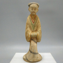 Painted figurines of the Han Dynasty antique pottery figures pottery figurine ornaments cultural relic replicas customization of classical crafts