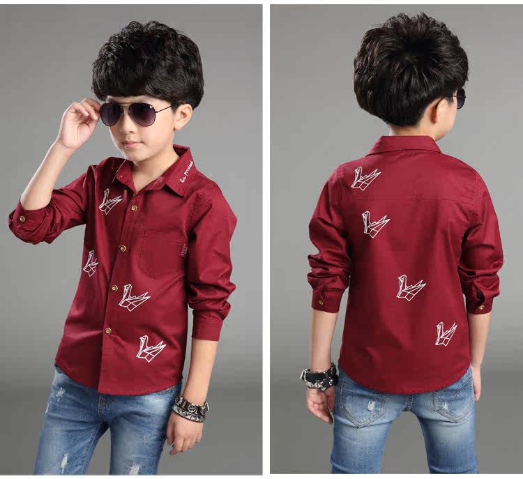 Chemise garcon à manche longue - Ref 2073276 Image 24