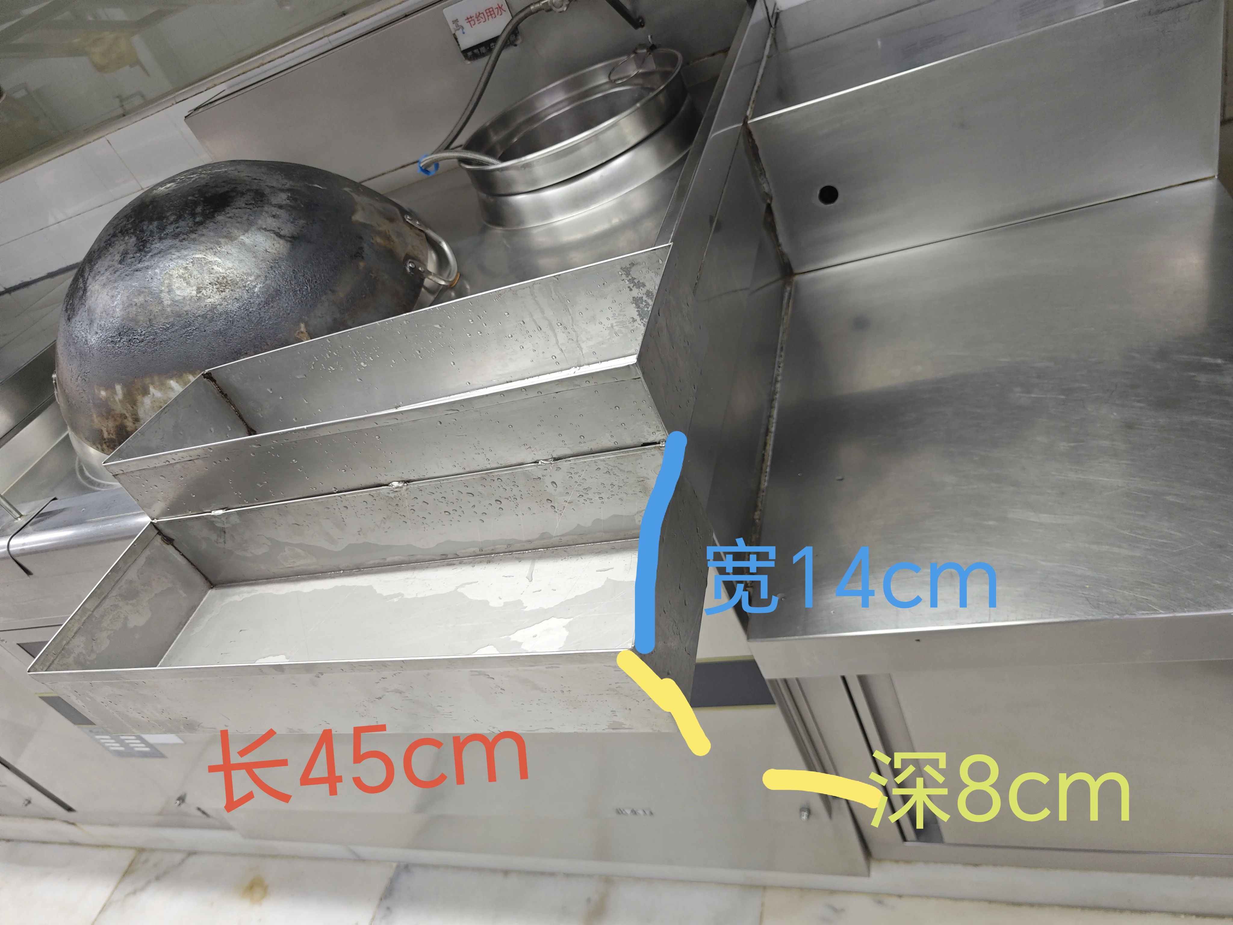 Stainless steel double-layer material box new commercial stir-fry stove seasoning jar rack storage box thickened hanging seasoning jar rack removable