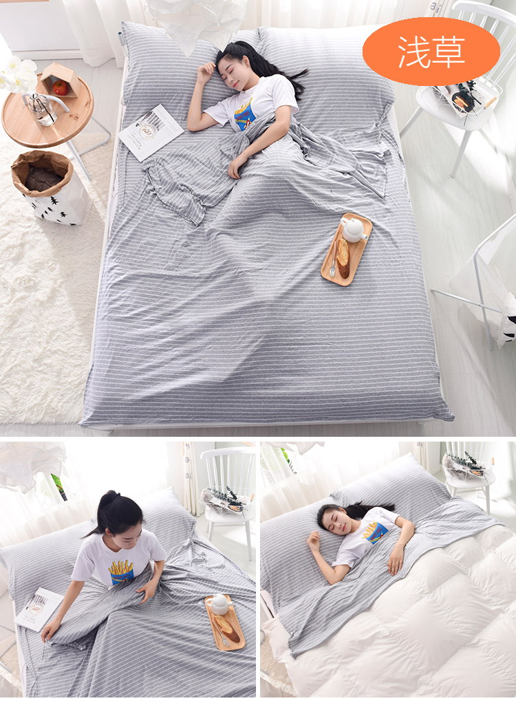 Scorpio cotton khách sạn trên bẩn túi ngủ cotton dành cho người lớn sức khỏe trong nhà du lịch khăn trải giường quilt cover xách tay duy nhất đôi