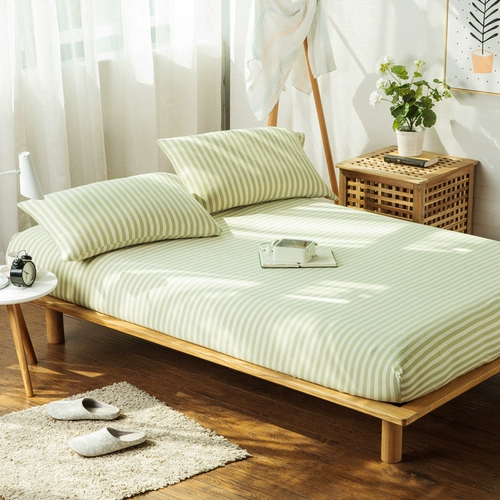 Вязаная хлопчатобумажная кровать Muji, одноклассная хлопчатобумажная полоса, хорошая кровать продукта, Тянчжута.
