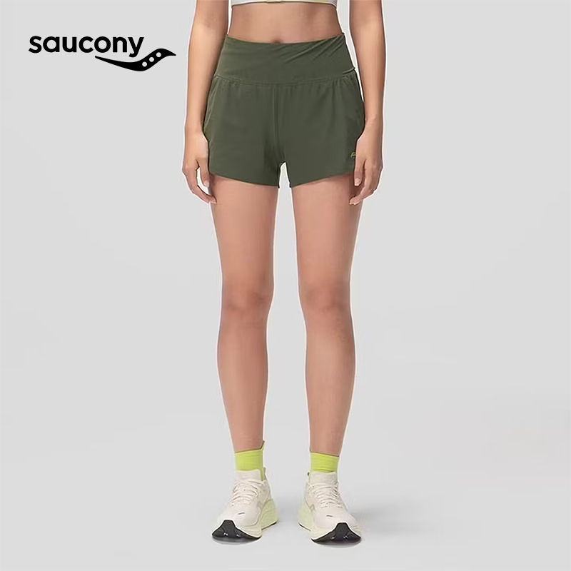 Saucony Men's and Women's Running Shorts Are Breathable, Quick-Drying, Versatile, Comfortable, Loose-Fitting Three-Quarter Pants, New Summer Style