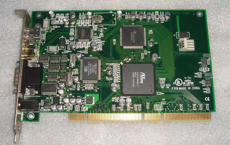 Second-hand Osprey 300 PCI-X video collection card physical map