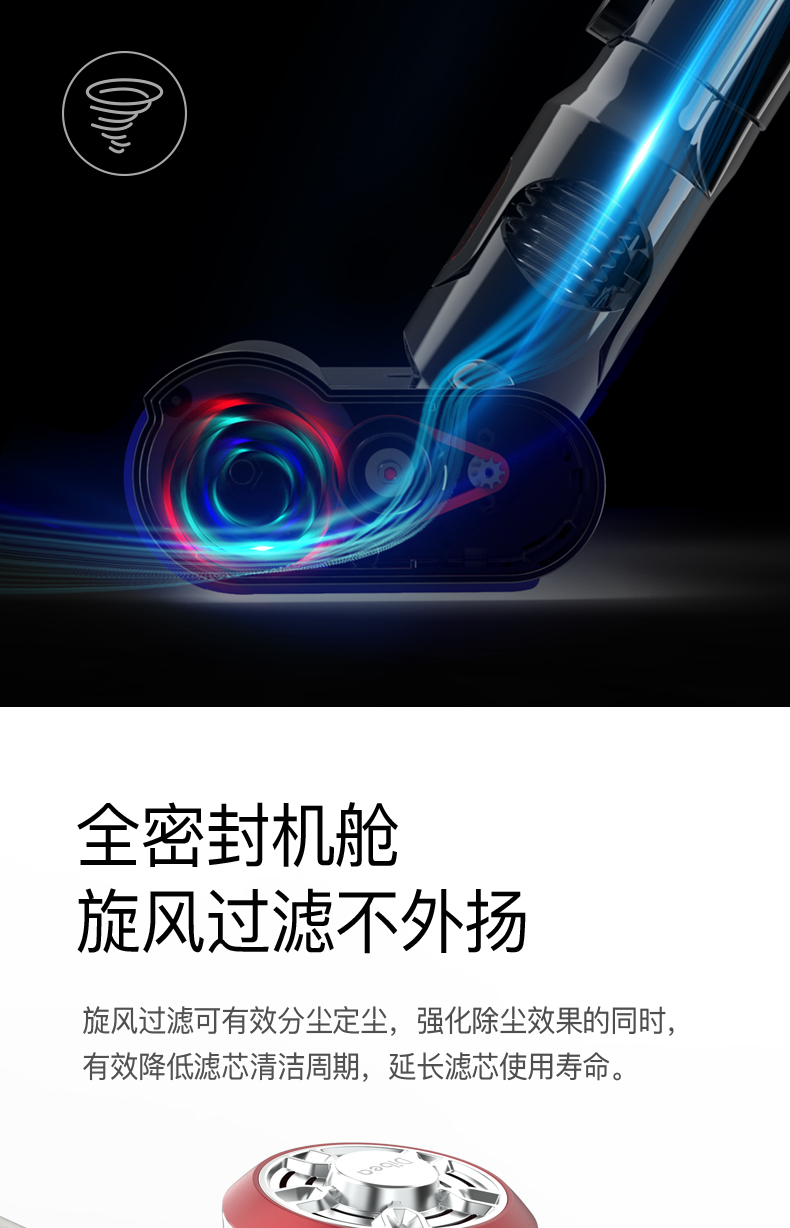 [Tự vận hành] Máy hút bụi gia đình không dây Dibea / Dibei nhỏ mạnh mẽ ngoài V008Pro, ứng dụng điện áp - Máy hút bụi 