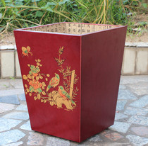 Antique furniture office furniture hotel custom trash can waste paper basket Ming and Qing furniture storage barrel storage basket