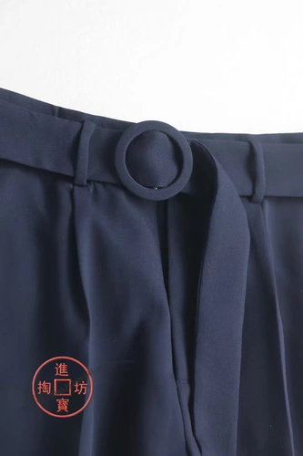 V24 0314DM острый и модный!Случайные брюки с высоким уровнем конуса.